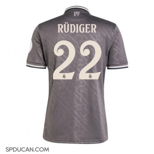 Muški Nogometni Dres Real Madrid Antonio Rudiger #22 Rezervni 2024-25 Kratak Rukav